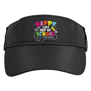 Happy Last Day Of School Hello Summer I Love You All Teacher Adult Drive Performance Visor