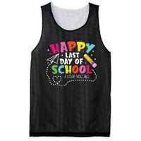 Happy Last Day Of School Hello Summer I Love You All Teacher Mesh Reversible Basketball Jersey Tank