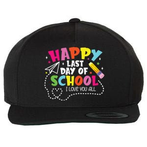 Happy Last Day Of School Hello Summer I Love You All Teacher Wool Snapback Cap