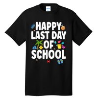 Happy Last Day Of School Hello Summer Teacher & Students Tall T-Shirt