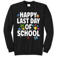 Happy Last Day Of School Hello Summer Teacher & Students Tall Sweatshirt