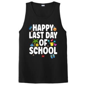 Happy Last Day Of School Hello Summer Teacher & Students PosiCharge Competitor Tank