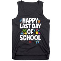 Happy Last Day Of School Hello Summer Teacher & Students Tank Top