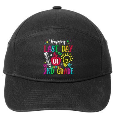 Happy Last Day Of 2nd Grade Graduation Teacher Student 7-Panel Snapback Hat