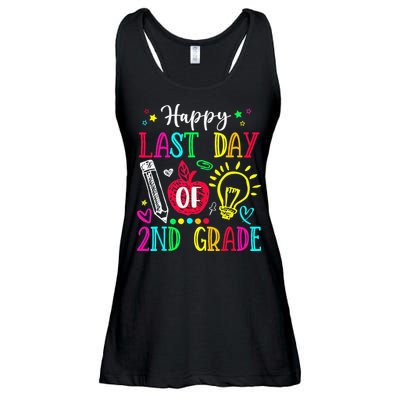 Happy Last Day Of 2nd Grade Graduation Teacher Student Ladies Essential Flowy Tank