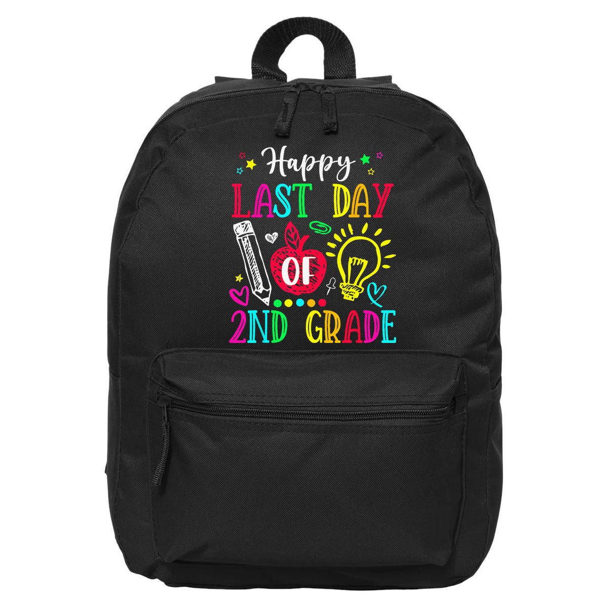Happy Last Day Of 2nd Grade Graduation Teacher Student 16 in Basic Backpack