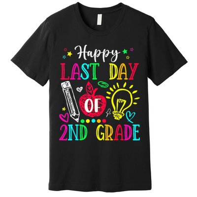 Happy Last Day Of 2nd Grade Graduation Teacher Student Premium T-Shirt