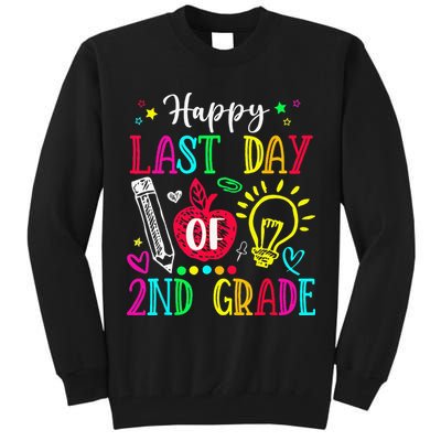 Happy Last Day Of 2nd Grade Graduation Teacher Student Tall Sweatshirt
