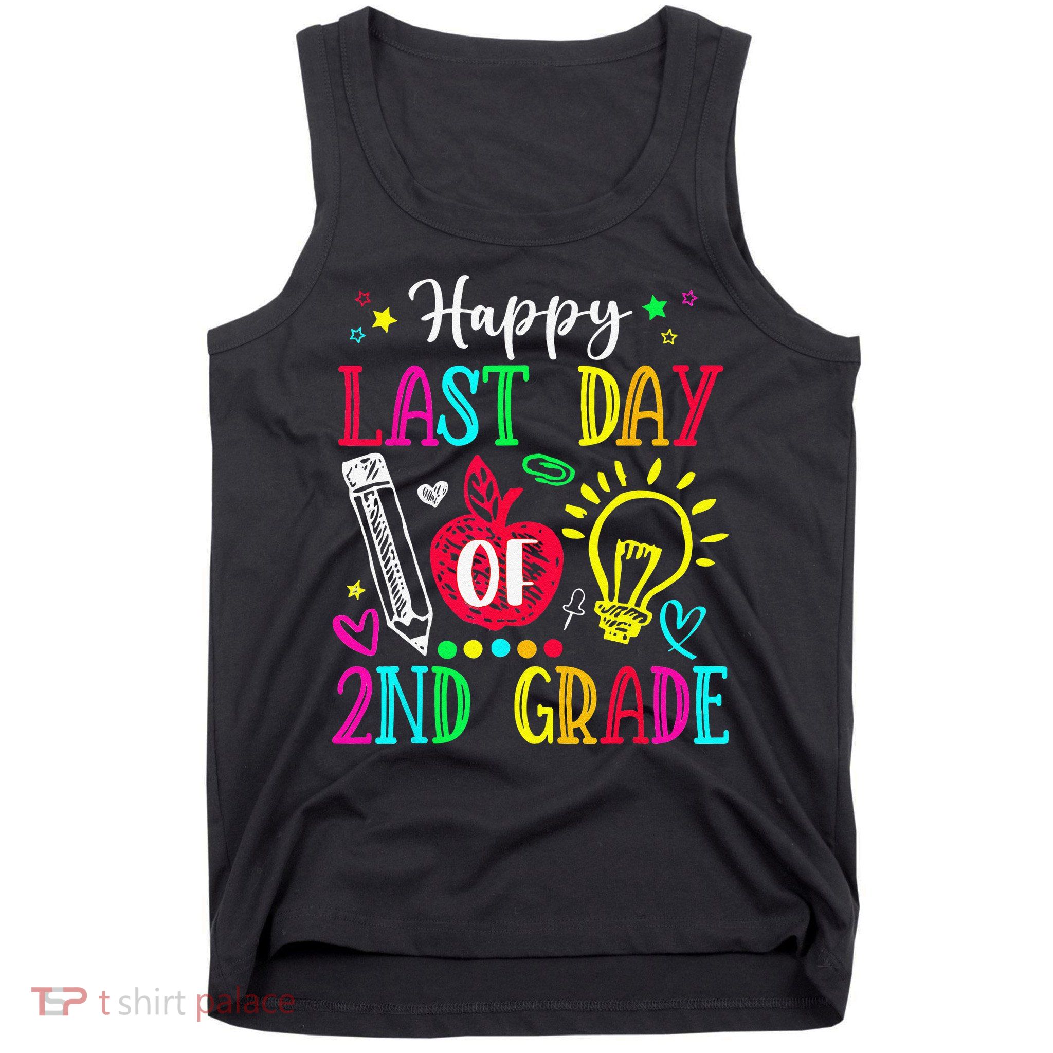 Happy Last Day Of 2nd Grade Graduation Teacher Student Tank Top