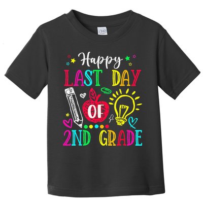 Happy Last Day Of 2nd Grade Graduation Teacher Student Toddler T-Shirt