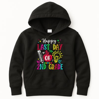 Happy Last Day Of 2nd Grade Graduation Teacher Student Kids Hoodie