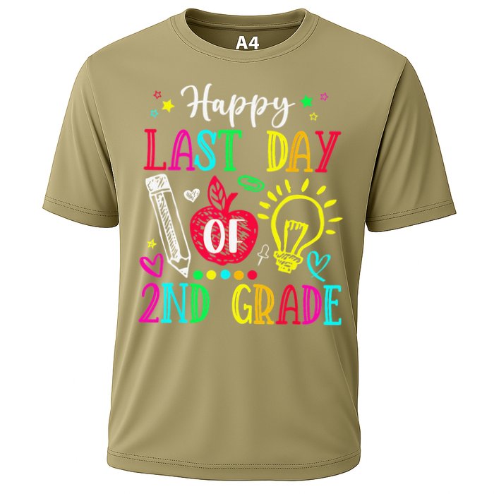 Happy Last Day Of 2nd Grade Graduation Teacher Student Cooling Performance Crew T-Shirt