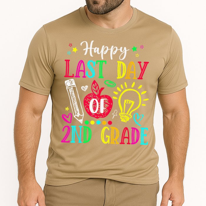 Happy Last Day Of 2nd Grade Graduation Teacher Student Cooling Performance Crew T-Shirt