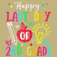 Happy Last Day Of 2nd Grade Graduation Teacher Student Cooling Performance Crew T-Shirt