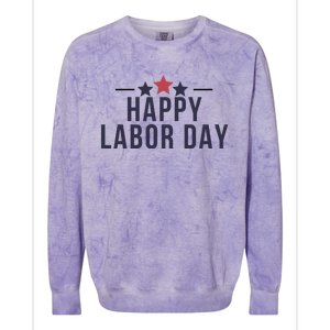 Happy Labor Day Colorblast Crewneck Sweatshirt