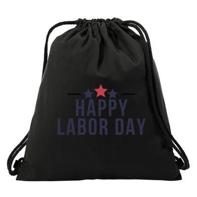 Happy Labor Day Drawstring Bag