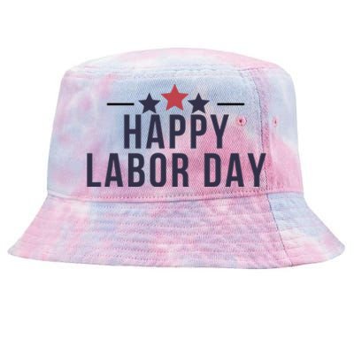 Happy Labor Day Tie-Dyed Bucket Hat