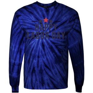 Happy Labor Day Tie-Dye Long Sleeve Shirt