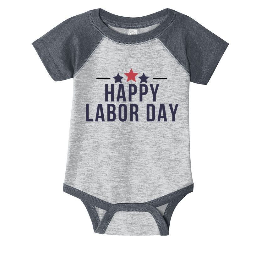 Happy Labor Day Infant Baby Jersey Bodysuit