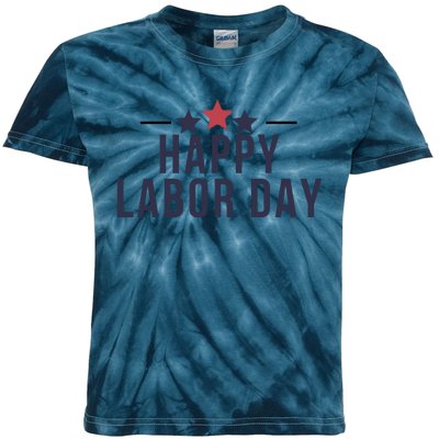 Happy Labor Day Kids Tie-Dye T-Shirt