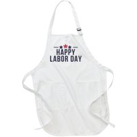 Happy Labor Day Full-Length Apron With Pockets