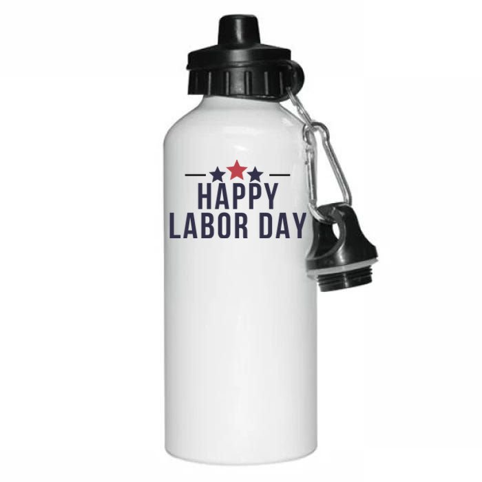 Happy Labor Day Aluminum Water Bottle