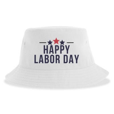 Happy Labor Day Sustainable Bucket Hat