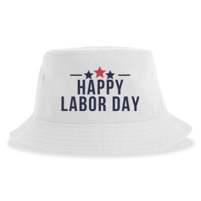 Happy Labor Day Sustainable Bucket Hat