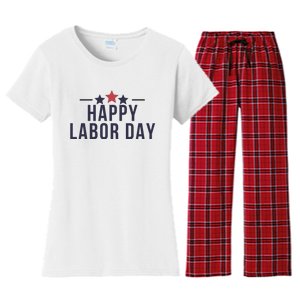 Happy Labor Day Women's Flannel Pajama Set