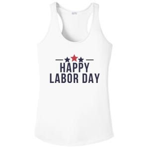 Happy Labor Day Ladies PosiCharge Competitor Racerback Tank