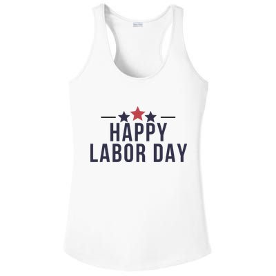 Happy Labor Day Ladies PosiCharge Competitor Racerback Tank