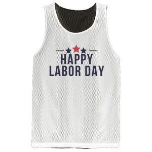 Happy Labor Day Mesh Reversible Basketball Jersey Tank