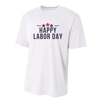 Happy Labor Day Youth Performance Sprint T-Shirt