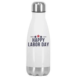 Happy Labor Day Stainless Steel Insulated Water Bottle