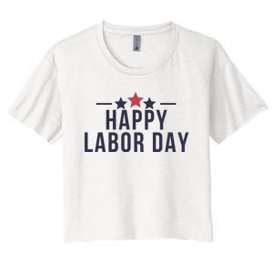 Happy Labor Day Women's Crop Top Tee