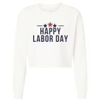 Happy Labor Day Cropped Pullover Crew