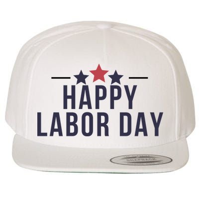 Happy Labor Day Wool Snapback Cap