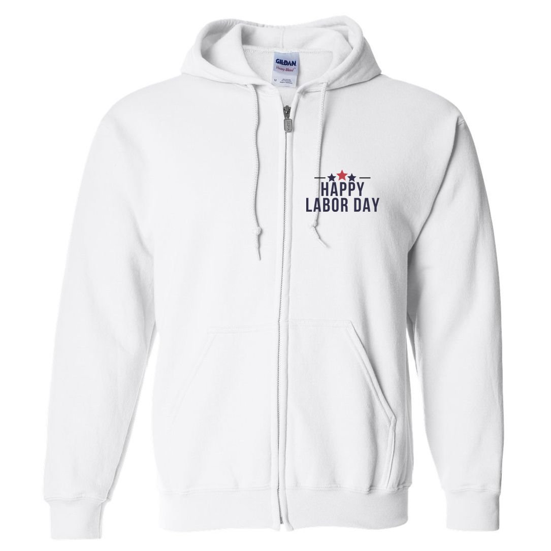 Happy Labor Day Full Zip Hoodie