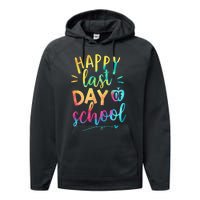 Happy Last Day of School Teacher Student Graduation Performance Fleece Hoodie