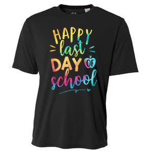 Happy Last Day of School Teacher Student Graduation Cooling Performance Crew T-Shirt