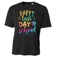 Happy Last Day of School Teacher Student Graduation Cooling Performance Crew T-Shirt