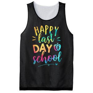 Happy Last Day of School Teacher Student Graduation Mesh Reversible Basketball Jersey Tank