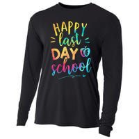 Happy Last Day of School Teacher Student Graduation Cooling Performance Long Sleeve Crew