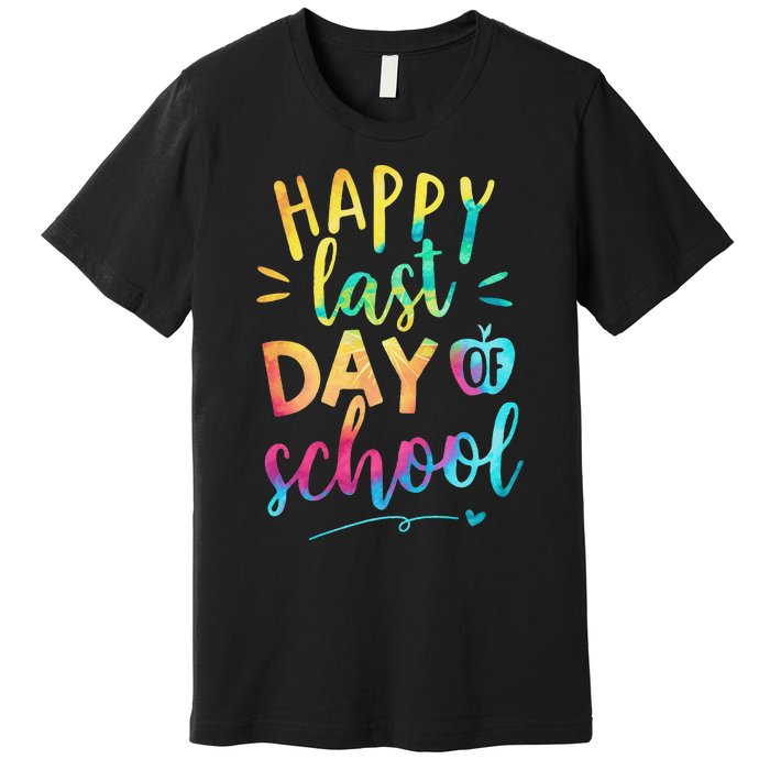 Happy Last Day of School Teacher Student Graduation Premium T-Shirt