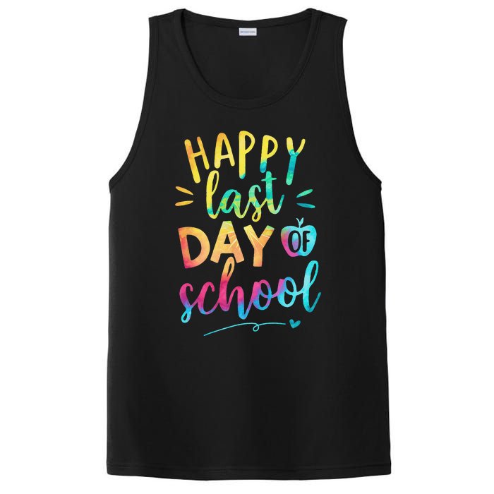 Happy Last Day of School Teacher Student Graduation PosiCharge Competitor Tank