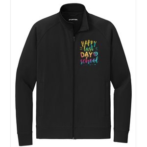 Happy Last Day of School Teacher Student Graduation Stretch Full-Zip Cadet Jacket