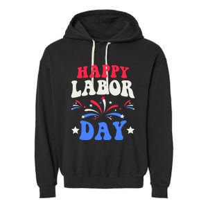 Happy Labor Day Garment-Dyed Fleece Hoodie