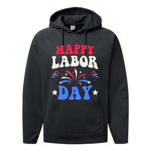 Happy Labor Day Performance Fleece Hoodie