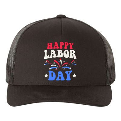 Happy Labor Day Yupoong Adult 5-Panel Trucker Hat