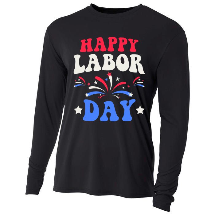 Happy Labor Day Cooling Performance Long Sleeve Crew